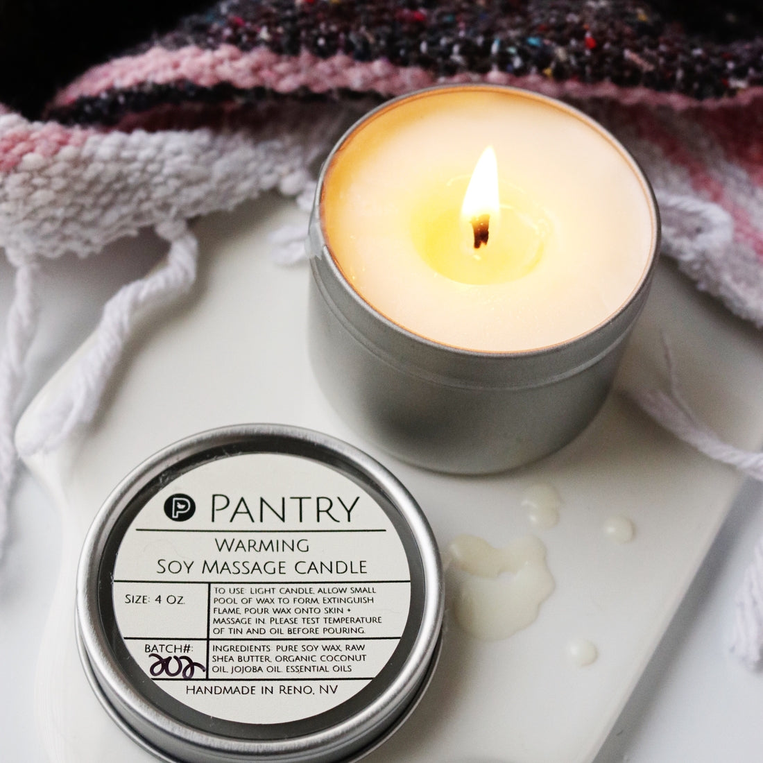 CALMING - SOY MASSAGE OIL CANDLE