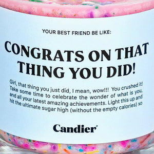 CONGRATS CANDLE